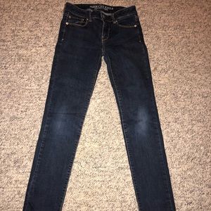 American Eagle Denim Jeans sz 0 skinny stretch
